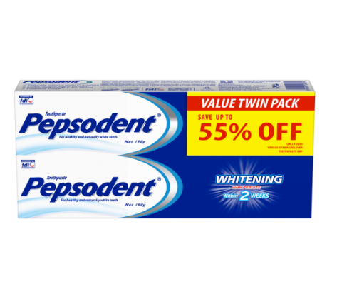 Pepsodent Toothpaste Whitening 190g Twin Pack
