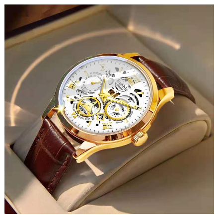 Original Luxury Hollow Stainless Steel Fashion Luminous Waterproof Men's Watch Business Calendar automatic Quartz analog Wrist Watch 006