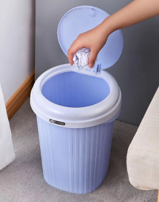 Baby Corp Trash Press Type Cover Home Office Bathroom Living Room Kitchen Trash Can