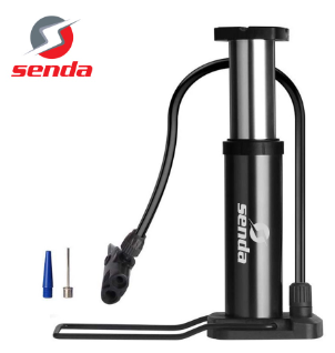 Mountain Senda Portable Bike Floor Pump Foot Bike Pump Mini Air Pump Compact Inflator Bicycle Pump