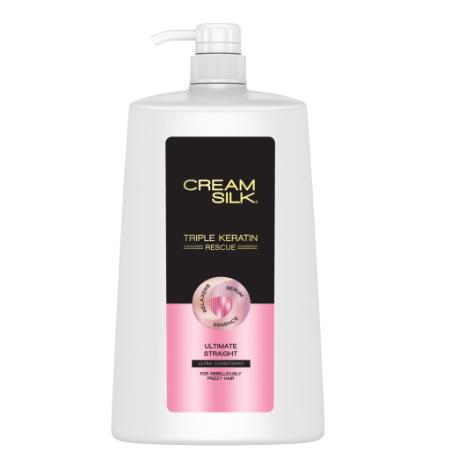 Cream Silk Triple Keratin Rescue Hair Conditioner Ultimate Straight 1.4L