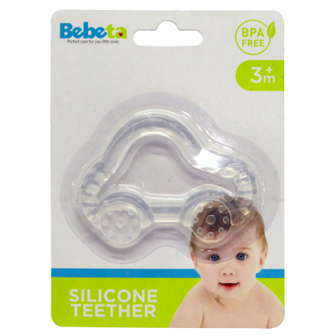 Bebeta Teether Silicon Car, Monkey Shape
