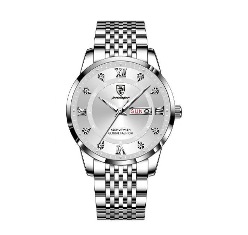 Binbond Original Luxury Fashion Business Waterproof Men's Watch Luminous Calendar Quartz Stainless Steel Men's Watch M05