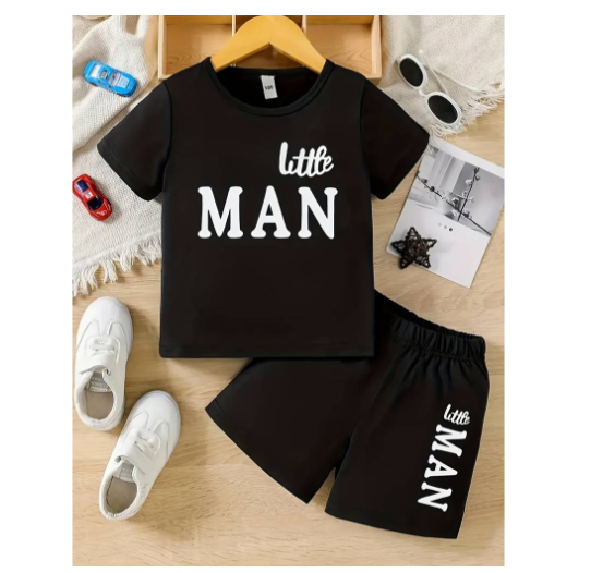 Boys Shirt Suits Baby Polo Terno Clothes 0-5 years Child Print Shirt and Shorts Terno for KidSorts Two Sets of Kids S6