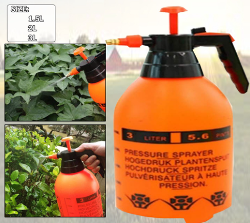 3L Portable Chemical Sprayer Pump Pressure Garden Water Spray Bottle Handheld
