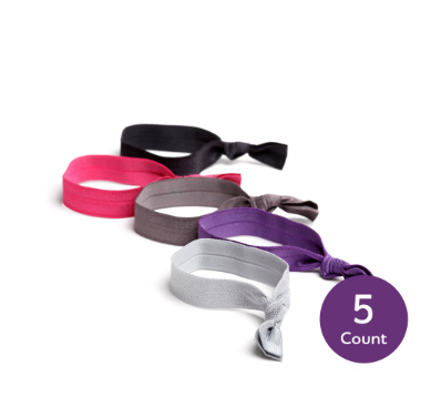Goody Ouchless No-Metal Ribbon Hair Elastics, 5ct
