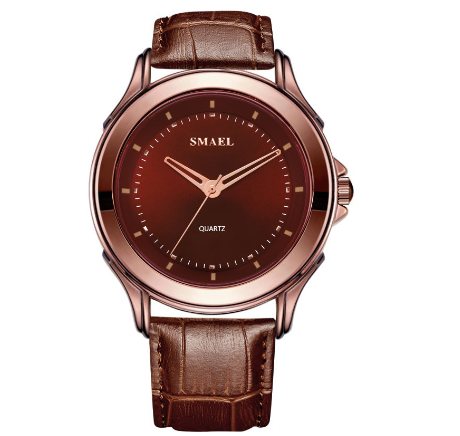 SMAEL 1906 Fashion Quartz Men's Watch Stainless Steel Top Brand 3Bar Waterproof Mens Leather Date Sport Watches Clock M1