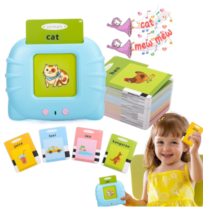 Flash Card Reader Early Education Portable Pronunciation Oral learning Card Machine Kids Educational