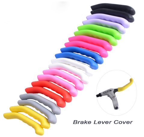 1 Pair Silicone Bicycle Lever Grips Bike Brake Handle Cover Sleeve Bike Brake Lever Protector