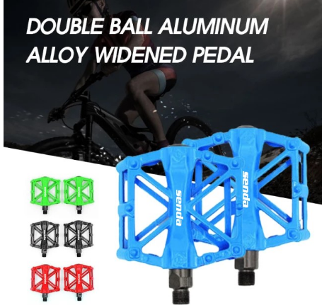 Senda Aluminum Alloy Ultralight Bike Pedals Mountain Bicycle Pedal MTB Mountain Cycling Flat Pedal