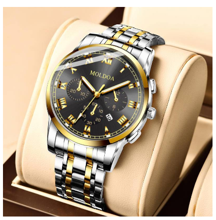 Watch For Men Water Proof Relo for Man Original Business Genuine Quartz Stainless Steel Accurate Wear-Resistant Luminous 4