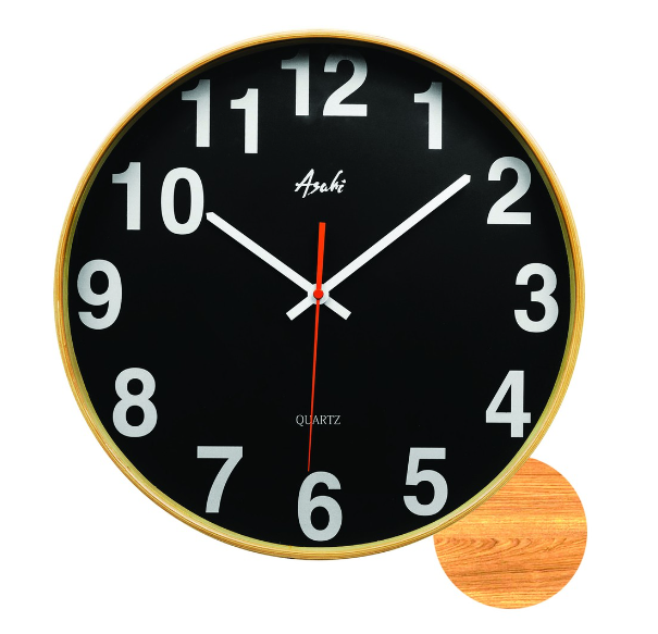 Asahi W 7011 Round Wall Clock 14 Inches