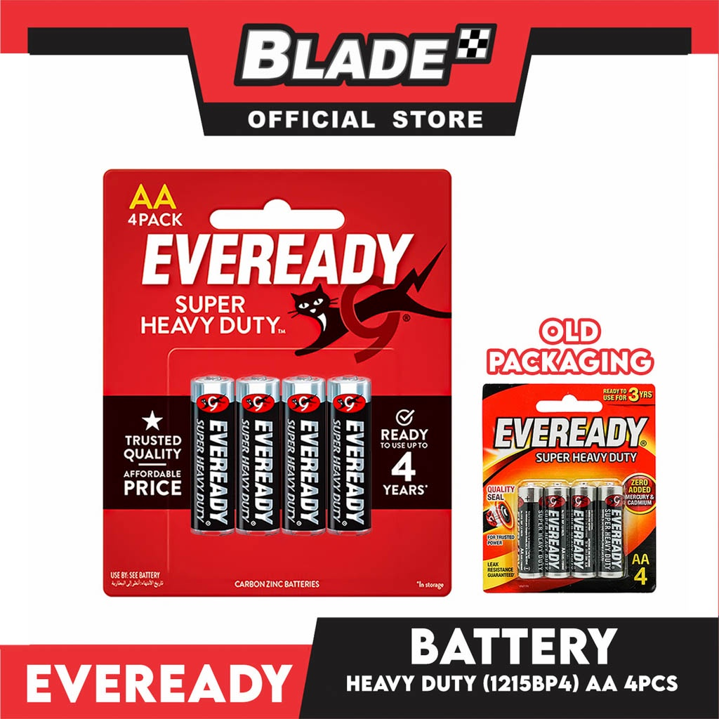 Eveready Battery Super Heavy Duty 1215BP4 AA 4pcs