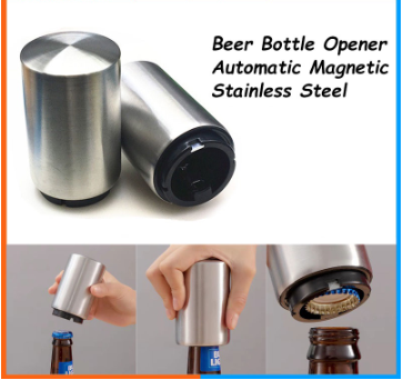 Magnetic Automatic Beer Bottle Opener Stainless Steel San Miguel Red Horse Coke IP