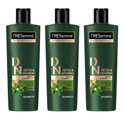 Tresemme Detox & Nourish Shampoo 330ml (Bundle of 3)