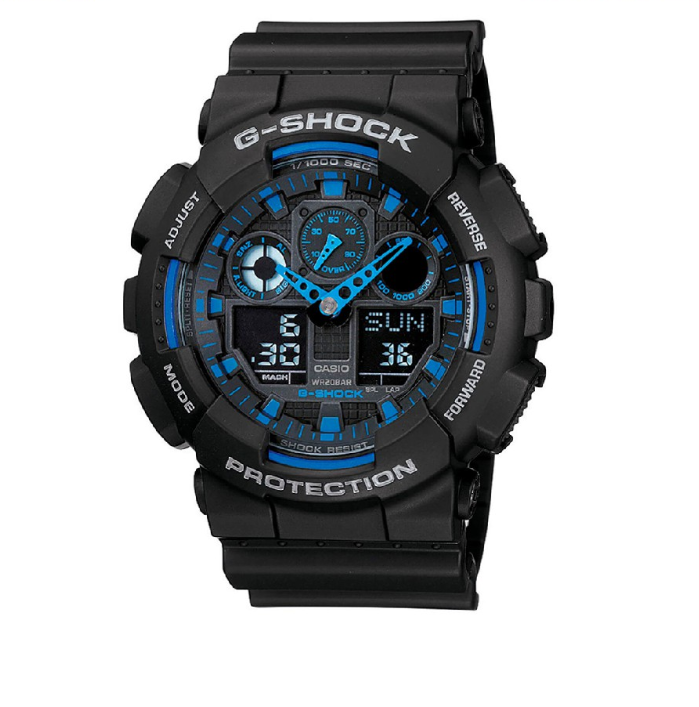 Casio G-Shock Black Resin Watch For Men CGA-100-1A2DR