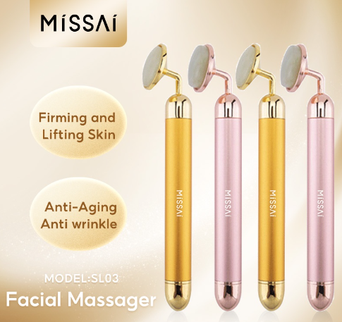 Missai SL03 Electric Facial Massager Jade Roller High Frequency Vibration Massage Face Thinner