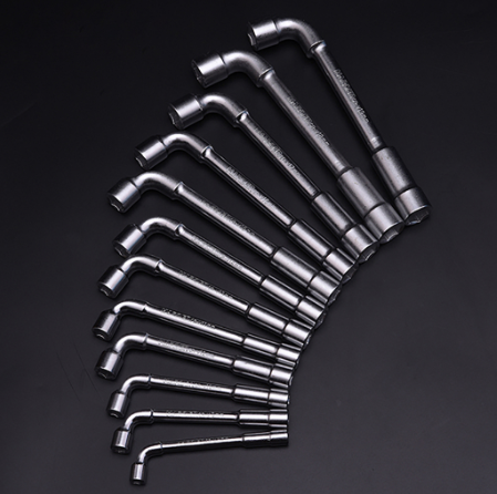 Harden 8-19mm L-Wrench Angle Hex Socket Pipe Wrench Double-Head Elbow Hex Wrench for Mechanic Repair