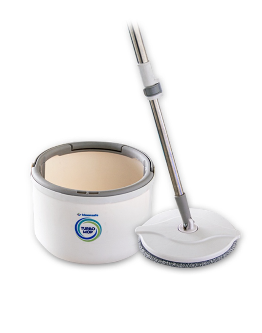 K8 Heavy Duty Turbo Microfiber Round Flat Mop 360 Spin Mop Hands Free For House Cleaning