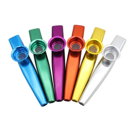 Musical Instrument Flutes Kazoo Aluminum Alloy Metal Music Lover Musical Instrument for Beginners