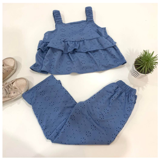 Sophia Gingham Fashion OOTD Terno for Kids-Girls D23