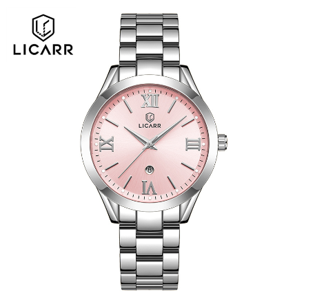 LICARR Casual Women's Watches Fashion Original Waterproof Quartz Ladies Date Light Display Watch Gift Wife 7303 F4