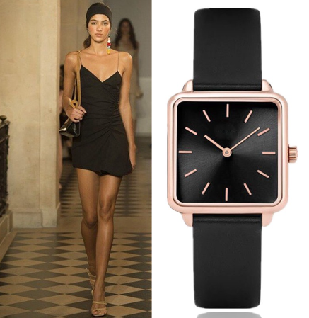 Luxury Women Quartz Square Watch Classic Business Leather Band Watch Fashion Romantic Analog Women's Watch