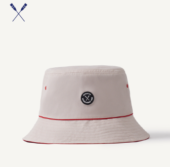 Regatta Reversible Bucket Hat With Piping For Men Off White