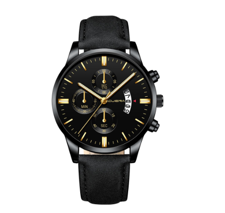 CUENA Original Brand Men's Watch Fashion Sports Analog Quartz Stainless Steel Waterproof 845 M7