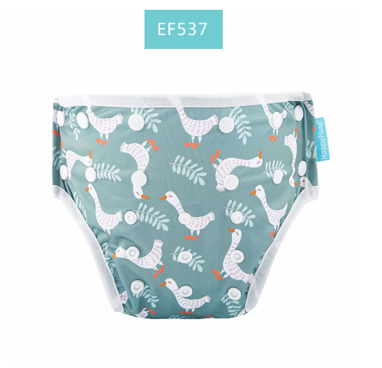 HappyFlute New Print Breathable Mesh Fabric Adjustable Pool Pant Swimming Pool Diaper Cover Reusable Washable Summer Baby c23