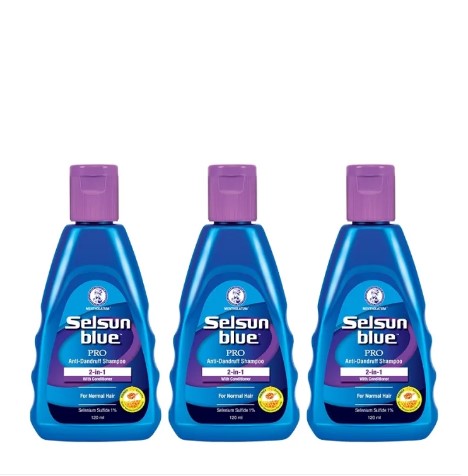 Selsun Blue Pro Anti-Dandruff Shampoo Bottle of 3