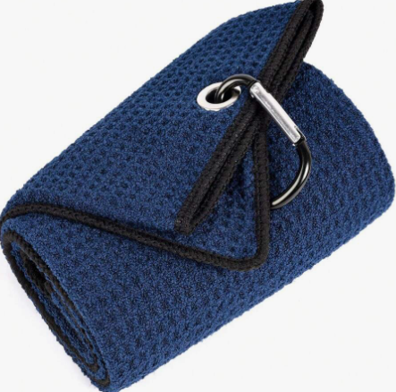 Golfs Towel Waffle Pattern With Carabiner Cleaning Cleans Towels Balls Hook Clubs Towel Golf Microfiber HandsGolfs Golf Accessories
