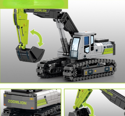 Mytopshop 236PCS MOC Technic Construction Vehicle Digger Model Educational Toy Building Block Brick Gift Kids New Set