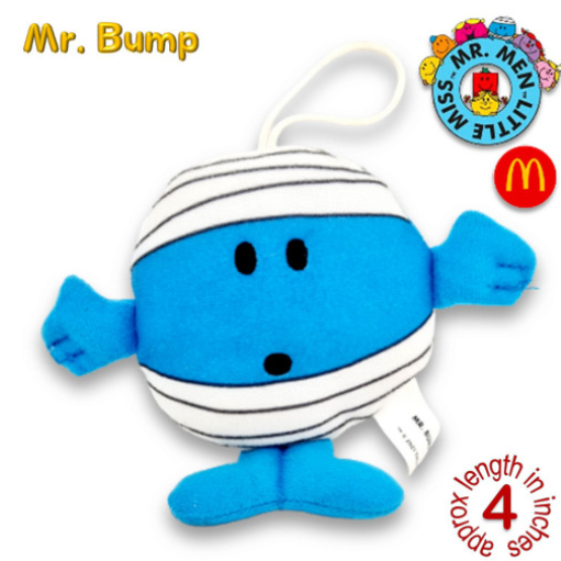 Mr Men Little Miss 2001 McDo Hanging Plushies Bag Charm Stuffed Toys M32
