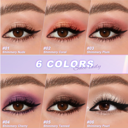 SACE LADY Highpigment Eyeshadow Liquid Eyeshadow Glitter Long-Lasting Waterproof Smooth Texture Eye Makeup Comestics