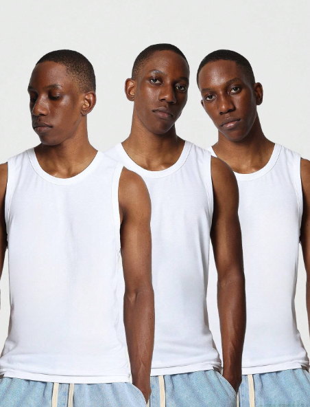 SUMWON 3 Pack Regular Fit Essential Tank Top