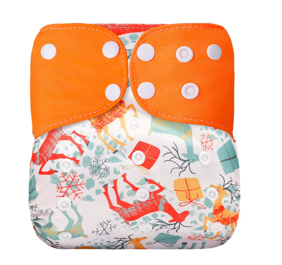 Ready Stocks Waterproof Reusable Digital Printed One Size Pocket Cloth Diaper CD1