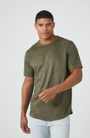 Forever 21 Men's Suede Crew Tee