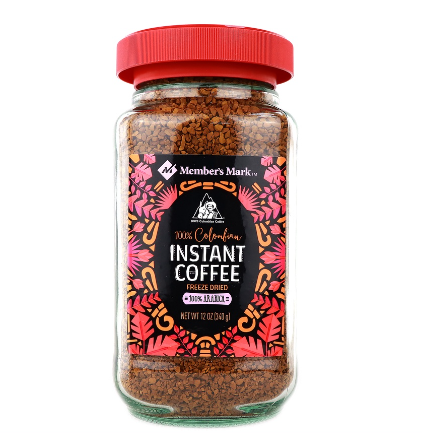 Member's Mark Colombian Freeze Dried Instant Coffee 340g