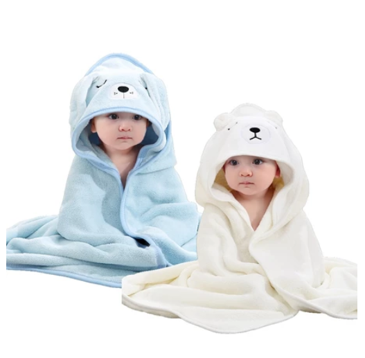 Buy 1 Take 1 2PCS Hooded Baby Blanket Baby Bath Towel Baby Towel Swaddle Kulambo Pranela SET12