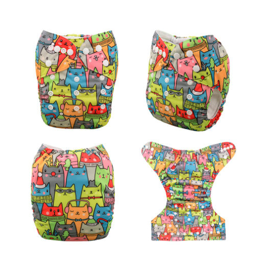 Alva Baby Cloth Diapers Washable Reusable Real Cloth Pocket Nappy Diaper Only D2