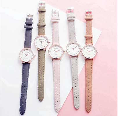 Retro small dial thin belt women watches