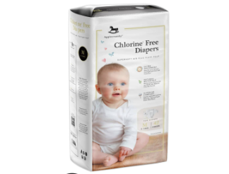 Applecrumby Chlorine-free Medium Tape Baby Diapers (5-10 kg)  42's
