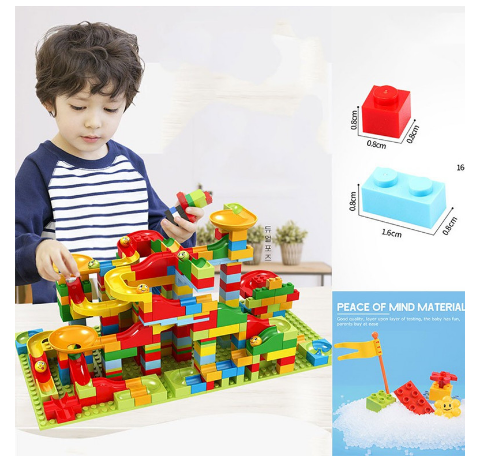 Abcbaby Marble Race Run Maze Ball Track Building 165Pcs.