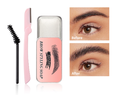 IMAGIC Makeup Set 3D Eyebrow Soap +Eyebrow Trimmer Blade Knife