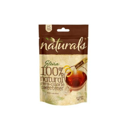 Naturals Stevia Zero Calorie Sweetener 15 Sticks 30g