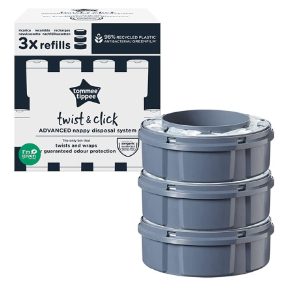 Tommee Tippee Twist & Click Nappy Disposal Bin Refills 3 Pack