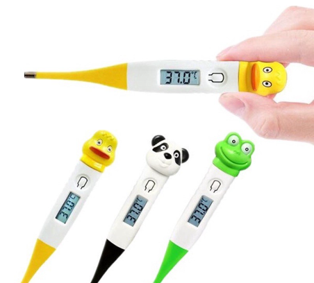 Medical Digital Cute LCD Baby Kids Care Cartoon Infant Body Thermometer Adult
