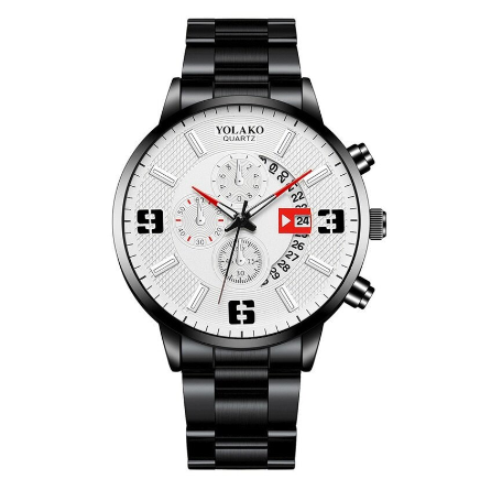 Original POSHI Men's Watches Top Brand Luxury Quartz Men Sports Watch Stainless Steel Military Waterproof Watch For Men Fashion Casual Watch M10