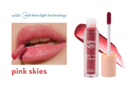 Happy Skin Dew Cooling Lip & Cheek Tint in Pink Skies